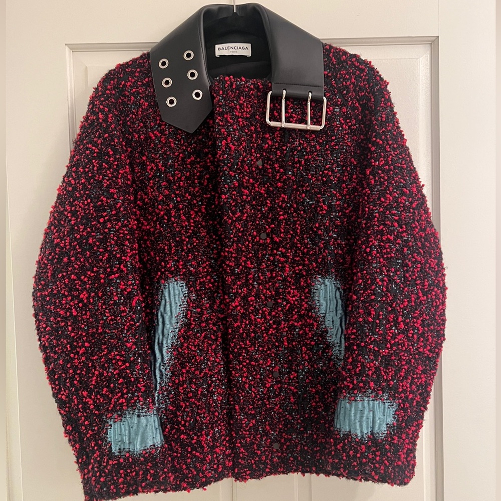 NWT RARE BALENCIAGA FALL 2015 BELT COAT SZ 36
